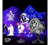 Proiettore LED per esterni - Luce decorativa impermeabile per Halloween, display di proiezione festiva | Effetti di colore vivaci con design a risparmio energetico, ideale per le feste in