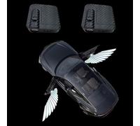 Proiettore LED senza fili per portiera 'auto con logo e d'angelo | Proiezione per una decorazione elegante ed elegante per l'ingresso di auto, per uomini, donne e adolescenti.