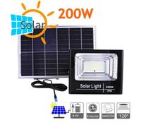 Proiettore LED Solare NATURE 200W 1250 Lumen Batteria Litio Pannello Separato