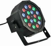 PROIETTORE LUCI LED FARO 18 LED RGB MIXAGGIO MORBIDO DMX FESTE EVENTI DISCO