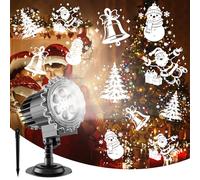 Proiettore Luci Natale, LED Dinamico Fiocchi di neve Lampada del proiettore, Lampada per Proiettore IP65 Impermeabile per la decorazione della festa, Natale,Giardino