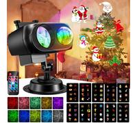 Proiettore Luci Natale per Interno Esterno, Lampada per Proiettore LED Natale Co