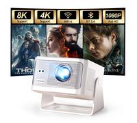 Proiettore Magcubic Android 14 900ANSI con Autofocus, Risoluzione Nativa 1080P, Supporto 8K, Wifi6, BT5.4, Portatile per Film e Uso Esterno HY350Max