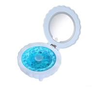 Proiettore multifunzionale a conchiglia, proiettore di aurora boreale con parola, con audio e rumore bianco, per decorazione della stanza/regalo per bambini/festa/compleanno (blu)