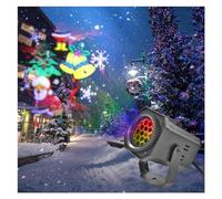 Proiettore Natalizio A LED Proiezione Natalizia Decorazione Natalizia DJ Disco Party Illuminazione Scenica Lampada Con Fiocchi Di Neve 6 Carte Modello, Con Una Visione Realistica