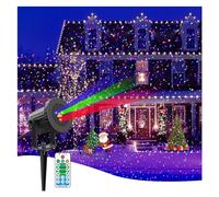 Proiettore natalizio for esterni, luci RGB a 3 colori e spettacolo di luci con stelle, proiettore natalizio, decorazioni natalizie for cortile/casa/giardino/festa, regalo di Natale, decorazioni for la