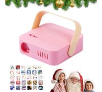 Proiettore natalizio per interni | Luci esterne con scritta "Merry Christmas" - con scritta "Merry Christmas" per proiettori di parole di Natale per ragazze e foto con manico Bellv