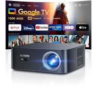 Proiettore【1200 ANSI/Google TV】, Netflix Ufficiale Proiettore 4K Supporto, PUTRIMS Autofocus/Keystone Nativo 1080P Full HD Smart Videoproiettore con Controllo Vocale 50% Zoom per telefono/Home Cinema