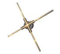 Proiettore Olografico 3D Con Display Pubblicitario, Lettore Da Parete, Ventilatore 3D Naked Eye 2K HD LED Photo Video Con 624 LED