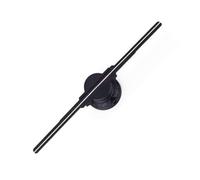 Proiettore olografico 3D da 50 cm, proiettore con display a LED, lampada con insegna olografica, logo pubblicitario for negozi, bar e centri commerciali Alta luminosità(50cm-2 blades)