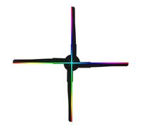 Proiettore Olografico 3D Da 52 Cm, Ventola Da 552 LED, Perline For Lampada, Lettore Olografico, Display Pubblicitario, Video, Wi-Fi, Telecomando