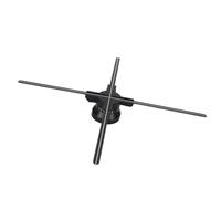 Proiettore Olografico 3D, Display Pubblicitario con Ventola Ologramma LED da 23,6 Pollici a 4 Lame Integrato da 8 GB, Supporto Proiettore Ologramma App WIFI per Insegne di (Spina