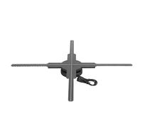 Proiettore Olografico 3D, Display Pubblicitario Olografico 3D 1800x512P 4 Fogli per Feste (Spina UE 100-240 V)