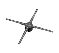 Proiettore Olografico 3D, Display Pubblicitario, Ventilatore, Lettore Da Parete, 3D, Occhio Nudo, 2K HD, LED, Foto, Video, Ventilatore, Proiettore