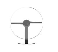 Proiettore olografico 3D Fan 32cm 2 pale del ventilatore Lampada da parete a LED Wifi Lampada da segnaletica 224 LED Fan Macchina pubblicitaria olografica Esposizione pubblicitaria del festival