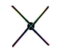 Proiettore olografico 3D Fan, lampada olografica LED Wifi da parete, lettore, display pubblicitario remoto, supporto for immagini e video Esposizione pubblicitaria del festival