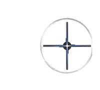 Proiettore olografico 3D LED 65CM WIFI Cloud 1152 pezzi con copertura in acrilico Luci pubblicitarie Display Imaging Logo Light Holo Fan