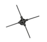 Proiettore olografico 3D Ventilatore Wifi 80cm LED Segno Pubblicità aziendale Logo Luce Lampada olografica Proiettore Supporto Splicing Esposizione pubblicitaria del festival