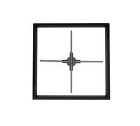 Proiettore olografico 3D Wifi da 56 cm/22 pollici con ventola di copertura, cartello LED, display pubblicitario commerciale, proiettore olografico, trasmissione di immagini e video Esposizione pubblic