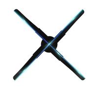 Proiettore Olografico A LED Con Ventola 3D Wifi Da 45 Cm, Lampada Da Cartello Pubblicitario, Lettore Di Immagini Olografiche A Parete