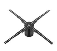 Proiettore olografico a ventaglio 3D da 65 cm, lampada olografica a LED con logo pubblicitario, proiettori tridimensionali Alta Definizione