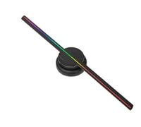 Proiettore olografico a ventaglio, Fan ologramma 3D Proiettore pubblicitario 3D Wifi Led Sign Lampada olografica Display pubblicitario remoto Supporto immagini e video, Nuovo strumento pubblicitario(