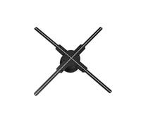 Proiettore olografico a ventola 3D da 62 cm, telecomando for insegne LED Wi-Fi, lettore di lampade olografiche 3D, luce for logo pubblicitario Immagini senza bordi