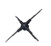 Proiettore olografico a ventola 3D da 65 cm, lettore a LED, supporto for display pubblicitario for video, negozi, supermercati, logo luminoso Per Halloween, Natale