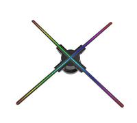Proiettore olografico da 45 cm a 100 cm, ologramma 3D, display pubblicitario a LED for bar, negozi, Halloween, Natale Ampio angolo di visione(65cm)