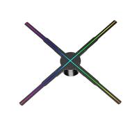 Proiettore Ologramma 3D Fan 50cm Wifi APP Controllo Led Display Segno Logo Ologramma Proiettore Luce Parete Macchina Pubblicitaria