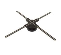 Proiettore ologramma 3D, ventola ologramma 3D, videoproiettore olografico LED Wi-Fi 2K HD 624LED Videoproiettore grafico pubblicitario per attività di bar di negozi