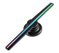 Proiettore Ologramma Ventilatore 3D Wi-Fi Display A Parete Logo Pubblicitario Remoto Immagini Luminose Video Lampada Olografica Con Segnale A Led