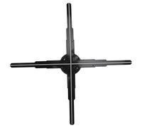 Proiettore Ologramma Ventola 3D, Controllo Computerizzato Controllo Mobile Diametro 17,7 Pollici 100-240 V Macchina Pubblicitaria Olografica 3D per Ristoranti per (Spina europea)