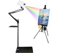 Proiettore per disegno artistico per tracciare, dipingere e progetti artistici, proiettore desktop portatile con messa a fuoco regolabile e dimensioni dell'immagine, correzione della deformazione dei