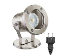 Proiettore per esterni MIBU per esterni in acciaio inox cromato opaco incl. LED [EEK: E]