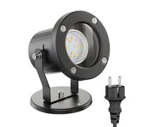 Proiettore per esterni MIBU per esterni in acciaio inox nero incl. lampada LED [EEK: E]