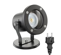 Proiettore per esterni MIBU per esterni in acciaio inox nero incl. lampada LED [EEK: E]