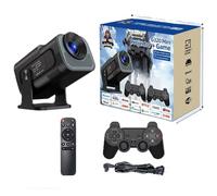 Proiettore per giochi HY320 Pro HiFi 2IN1 Chip professionale Proiettore Android con 2 controller di gioco wireless 20000+ giochi
