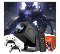 Proiettore per Videogiochi HCS350 PRO Mini,10.000 Giochi,c/17 Simulatori,WiFi 2.4/5G+BT,Android 11,1280×720p,Processore Allwinner H713,Auto Focus,c/HD-IN,Proiettore Portatile Interno/Esterno (Nero)