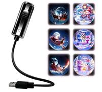 Proiettore plug and play della stella di Hd, proiettore olografico | Proiettore di luce notturna a tema Gesù con 6 pellicole, proiettore con galassia e oceano regolabile a 360° per soffitto