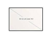 proiettore portatile 60 72 84 100 120 Schermo per proiettore da 150 pollici Home Cinema portatile HD 16:9 per proiezione all'aperto in interni telo proiettore(60 inch)