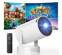 Proiettore Portatile con Smart Android TV Support 4K 1080P Auto Keystone WiFi 6 Bluetooth 5.0 Rotabile 220° Mini Proiettore Compatibile con Telefono/HDMI/TV Stick/PS5