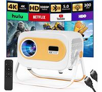 Proiettore Portatile, Proiettore 4k,1080P FHD-WiFi 6-BT 5.0,Android 13,App Prein