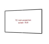 proiettore portatile Proiettore pieghevole semplice Schermo morbido in seta di latte 16:9 Tessuto per proiezione di film ad alta definizione portatile per esterni telo proiettore(72 inch)