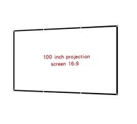 proiettore portatile Proiettore pieghevole semplice Schermo morbido in seta di latte 16:9 Tessuto per proiezione di film ad alta definizione portatile per esterni telo proiettore(100 inch)