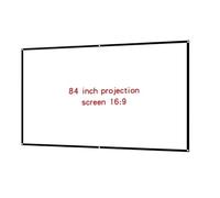proiettore portatile Proiettore pieghevole semplice Schermo morbido in seta di latte 16:9 Tessuto per proiezione di film ad alta definizione portatile per esterni telo proiettore(84 inch)