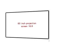proiettore portatile Proiettore pieghevole semplice Schermo morbido in seta di latte 16:9 Tessuto per proiezione di film ad alta definizione portatile per esterni telo proiettore(60 inch)