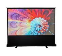 proiettore portatile Pull Up Schermo per proiettore portatile Proiezione da 60 pollici con supporto a schermo intero per Home Cinema Ufficio da campeggio all'aperto telo proiettore(60inch (full))