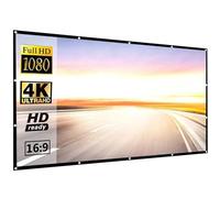 proiettore portatile Tenda da 100 pollici per schermo di proiezione pieghevole semplice Tenda per schermo per proiettore Full HD 2K 4K da esterno 16:9 telo proiettore(60 inch)