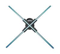 Proiettore pubblicitario con display olografico 3D da 22 pollici, ventilatore rotante digitale a LED montato a parete for la promozione visiva aziendale(25.5inch 768P)